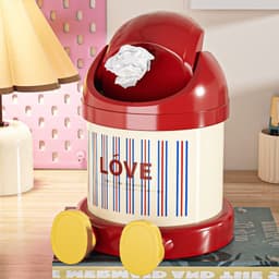Thùng Rác Mini Để Bàn Nắp Lật Kèm Chân Kê Điện Thoại Thùng Rác Bàn Học Văn Phòng kdn1511 3