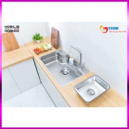 Chậu Rửa Bát Nobinox LIKEN NL792D | KT 83x50cm | HÀNG CHÍNH HÃNG 4