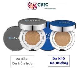 Phấn Nước Klavuu Blue Pearlsation High Coverage Marine Collagen Aqua Cushion SPF50+/PA+++ 1