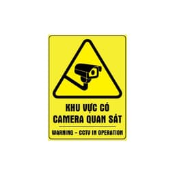 Decal Dán Cảnh Báo Khu Vực Có Camera Quan Sát - Biển Decal Camera Đang Hoạt Động 7