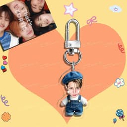 Móc khóa K-pop dễ thương, thiết kế hình mặt em bé, JUHOON, SEONGHYEON, JAMES MARTIN, phù hợp để treo trên túi xách, th 3