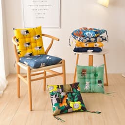 Đệm Ngồi Ghế 40x40cm Bông PP Mềm Êm Đệm Lót Ghế Ăn Văn Phòng Sofa Họa Tiết Hoa Lá Thú Cưng Dễ Thương 2