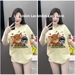 Áo thun Hàn Quốc thời trang, rộng rãi và in họa tiết độc đáo giả thêu siêu xinh ullzang -thoitrangthubio98 1