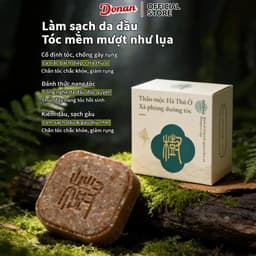(Chính Hãng) (Hỏa Tốc) Dầu gội Donan thảo dược 2in1 Hà Thủ Ô, giảm gãy rụng, xà phòng 90g cho tóc khỏe đẹp. 5