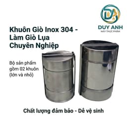 Khuôn làm giò chả lụa INOX 0.5kg và 1kg, nắp dập chất lượng cao. 6