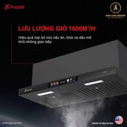 Hút mùi âm tủ cao cấp Fulco FC-JP350K7 | Nhập khẩu Malaysia | Công suất hút 1500m3/h. 8