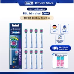 [KOL] Combo tiết kiệm set 8 đầu bàn chải Oral-B CHÍNH HÃNG Vitality Pro Deep Clean/Whitening/Sensitive 1