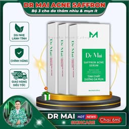 Combo 3 chai Serum Dr Mai chăm sóc da mụn, thâm, cân bằng dầu thừa 2
