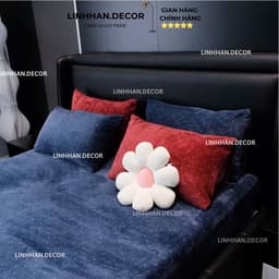Bộ ga gối nỉ nhung sữa 3 món cao cấp, dày dặn ấm áp, không rụng lông, họa tiết dễ thương, dùng mùa đông 2026 8