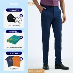 Quần âu DGC thiết kế với form dáng suông vừa vặn lịch lãm, chất vải mềm mại - SQTBE54M 1