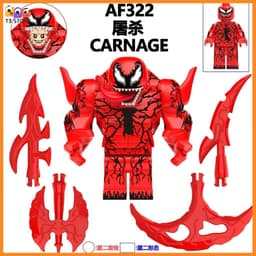 Venom Venom Đồ chơi Lắp ráp Nhân vật Phản Diện Siêu Anh Hùng Mô hình Venom, Anti Venom,Riot AF321-AF326 3