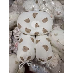 Bộ gối chặn bông vải muslin cao cấp chống giật mình cho bé sơ sinh - Gối lõm chống bẹp đầu cho bé hàng Việt Nam 9