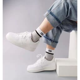 Combo 10 Đôi Vớ Ngắn Cổ [SP]Vải Cotton Cao Cấp Thấm Hút Mồ Hôi Chống Hôi Chân Màu Trắng Đen Xám Phù Hợp Đi Giày Thể Thao 7