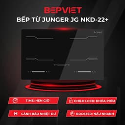 Bếp từ đôi Junger NKD-22+ , Chính hãng bảo hành, Nhập Thái Lan, Tiết Kiệm Điện, Bền Bỉ 4