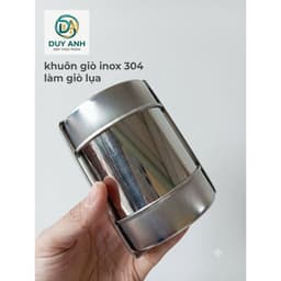 Khuôn làm giò chả lụa INOX 0.5kg và 1kg, nắp dập chất lượng cao. 5