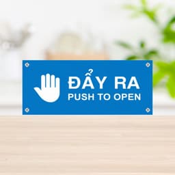 [Hỏa Tốc] Bộ Decal Dán "Đẩy Ra / Kéo Ra - Push To Open / Pull To Open" Chống Thấm Nước, Bền Đẹp 2