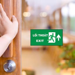 [Hỏa Tốc] Decal Dán Báo Hiệu "Lối Thoát - Exit" Hướng Dẫn An Toàn Chống Thấm Nước, Bền Đẹp 6