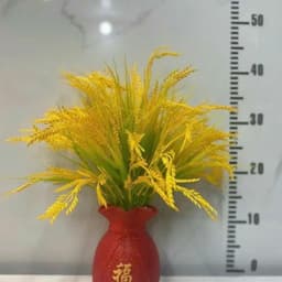Bình lúa thần tài 40cm giả trang trí phòng decor - Decor Phòng Trang Trí Nhà [Bao gồm bình + 28 nhánh lúa] 5