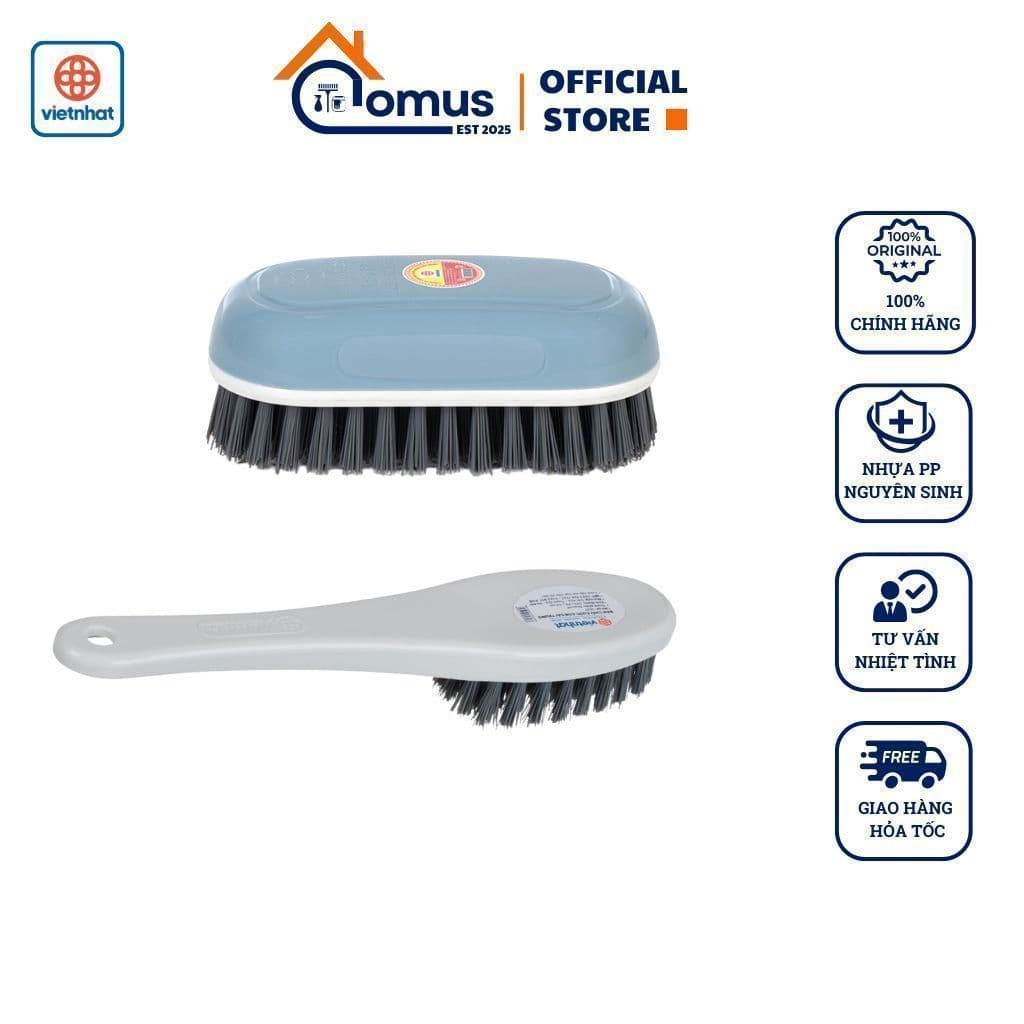 Bàn Chải Vệ Sinh Toilet Nhà Tắm, Chà Giày Dép Quần Áo VIỆT NHẬT 5860/1/3/4/5/6/7/8/55/58 - DOMUS