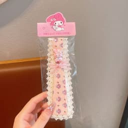 Miếng Dán Tóc Mái Thêu Thú Cưng Sanrio Đáng Yêu Giúp Định Hình Tóc Con Cho Bé Gái 4