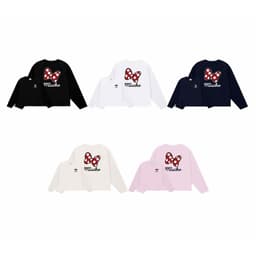 Áo thun tay dài Form Boxy ,áo phông cổ tròn in hình Mickey 2 mặt chất cotton dày dặn nam nữ mặc được phong cách Hàn 3