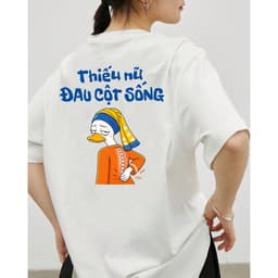 COD (Giao hàng trong 24 giờ)Sailwen.Áo Thun Thiếu Nữ Đau Cột Sống Hài Hước, Meme Văn Phòng Cotton Form rộng Nam Nữ 8