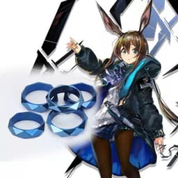 Nhẫn Unisex AMIYA cosplay nhân vật game Arknights phụ kiện thời trang hoá trang anime manga cá tính phong cách 1