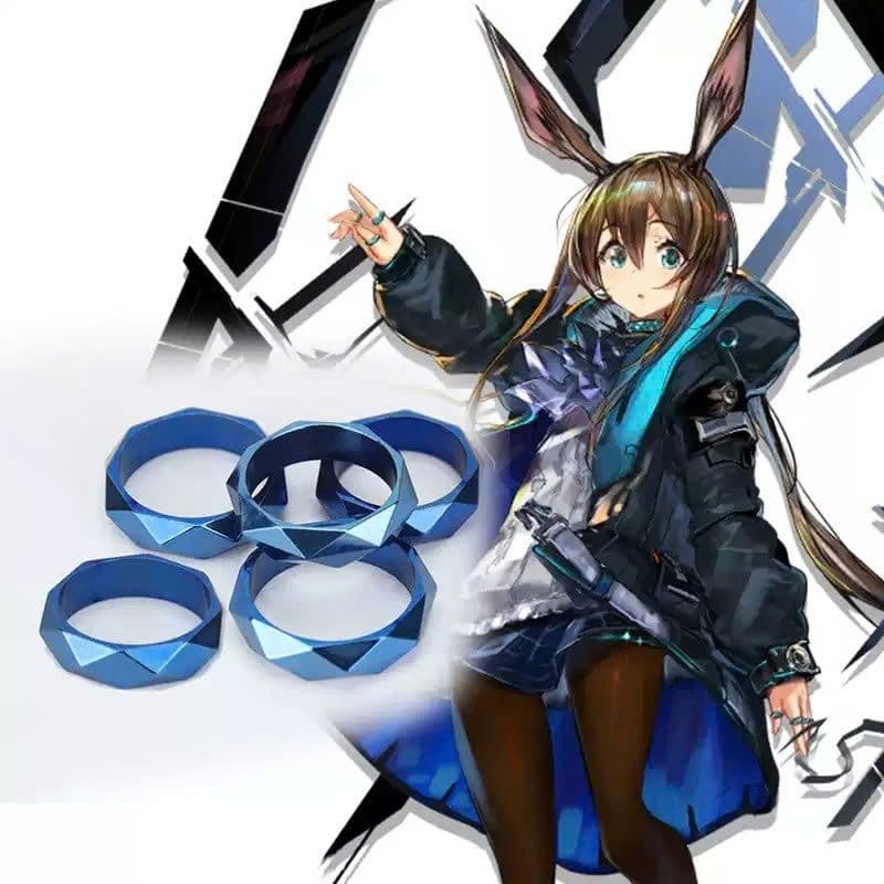 Nhẫn Unisex AMIYA cosplay nhân vật game Arknights phụ kiện thời trang hoá trang anime manga cá tính phong cách
