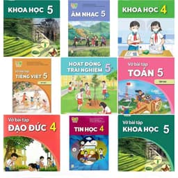 Lẻ vở âm nhạc toán đạo đức khoa học ..  lớp 4,5 kết nối tri thức 1