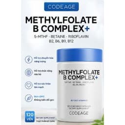 Codeage Methylfolate B Complex+ 120 Viên | 5-MTHF, Methyl B12, Vitamin B2 B6 B9 Chính Hãng Mỹ 3