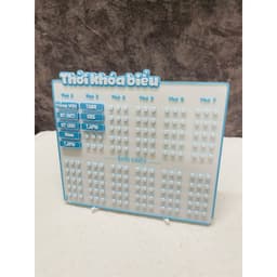THỜI KHÓA BIỂU IN 3D ĐỒNG BỘ MÀU THEO YÊU CẦU - MÊ 3D 6
