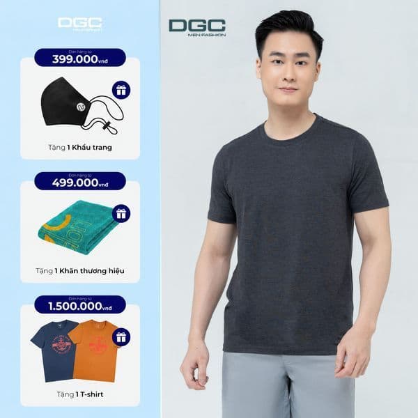 Áo thun T-Shirt Nam Dáng Suông Cổ Tròn, Phong Cách Trẻ Trung, Chất Vải Mềm Nhẹ Thoáng Mát - SATBC16M