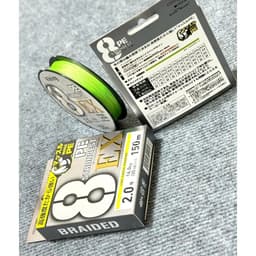 Dây Dù PE ViKing X8 StrongGest 150m Câu Lure 8 Lõi Tặng Cá Bướm 3D, Leader, Chụp Chì, Khóa Snap 3