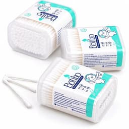 Combo Vệ Sinh Bé Yêu - 2 Khăn Khô Đa Năng + Rơ luoi Cho Bé + Tăm Bông 200 Que Botibo kids 5