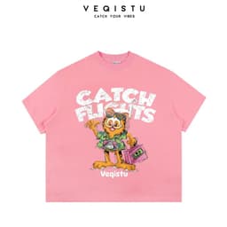 Áo Thun BOXY Local Brand VEQISTU "Con Mèo", Áo Thun Boxy Form Rộng Unisex 250Gsm 100% Cotton 4