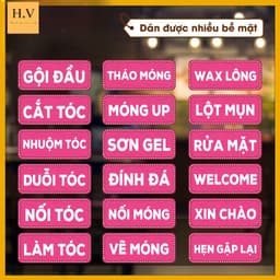 Decal TRANG TRÍ TIỆM NAIL - TIỆM TÓC - SPA - DÁN NÊN CỬA KÍNH TƯỜNG (DL9103) 1