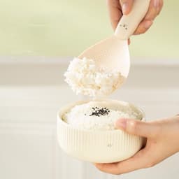 Muôi Xới Cơm Chống Dính Đế Hít Dính Tự Đứng Chất Liệu Nhựa PP Không Mùi Chịu Nhiệt  VOICON-[TTA11] 8