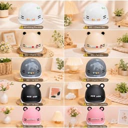 [ĐẠT CHUẨN AN TOÀN] Mũ bảo hiểm cá heo cao cấp, thời trang, an toàn, thoáng mát cho nam nữ - chất liệu ABS EPS 2