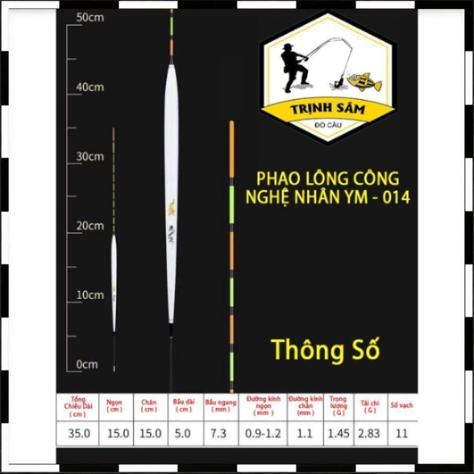 Sản Phẩm Phao Lông Công - Nghệ Nhân YM 014 Fishing