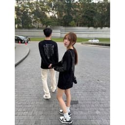 Áo thun phông dài tay KIẾM Đen thánh giá thập tự CHOICE HEARTS l66 nam nữ boxy long tee form rộng  cross dagger  AM117 2