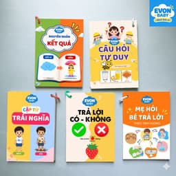 Thẻ Flash EVON BABY dạy bé tập nói - CHỦ ĐỀ TƯ DUY TẬP TRUNG 1