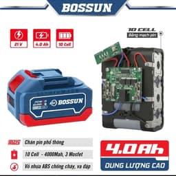 Pin Bossun 10cell, 15cell, 20cell, 30cell mạch 4 mosfet - Chân phổ thông - Vỏ ABS Chống Cháy, Chống Va Đập 6
