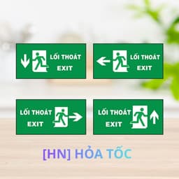 [Hỏa Tốc] Decal Dán Báo Hiệu "Lối Thoát - Exit" Hướng Dẫn An Toàn Chống Thấm Nước, Bền Đẹp 1