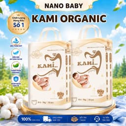 Tã Bỉm Kami Organic - Thấm Hút Đến 1000ml- Siêu mỏng- Mềm Mại Khô Thoáng 1