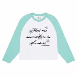 Áo phông dài tay Uniex,áo thun thu đông ráp lăng phối màu tay áo in chữ sao Star chất cotton dày dặn mặc đi học ,đi chơi 1