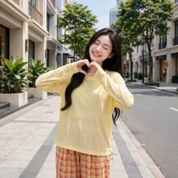 Áo thun cổ tròn dài tay thun giấy xước mỏng nữ mát mẻ hot trend form   OTG17 8 43 65 6