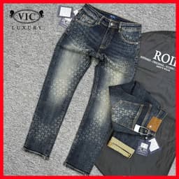 JEAN NAM HỌA TIẾT,THIẾT KẾ ĐỘC ĐÁO,FORM DÁNG TRẺ TRUNG,LÊN ĐỒ BAO CHẤT QJ-2677 VIC 1