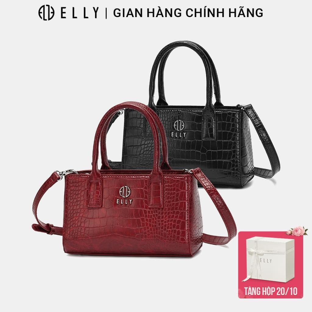 Túi Xách Nữ ELLY EL401 Cao Cấp Đeo Chéo Đeo Vai Xách Tay Thời Trang Thanh Lịch Dễ Phối Đồ