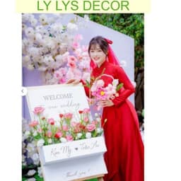Bảng Cắm Hoa Đám Cưới 3D Bảng Hộp Hoa Để Cổng Cưới Bảng Welcome Wedding LY LYS DECOR 6