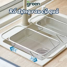 Rổ Lưới Inox 304 Kéo Giãn Bồn Rửa Chén - Rổ Rửa Rau Củ Quả, Giá Úp Chén Bát Thoát Nước Tiện Lợi 1